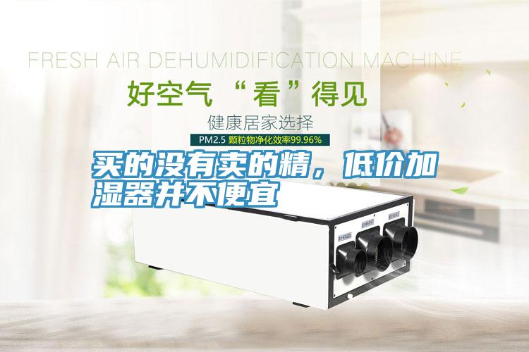 買的沒有賣的精，低價加濕器並不便宜