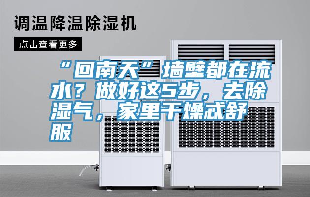 “回南天”牆壁都在流水？做好這5步，去除濕氣，家裏幹燥忒舒服