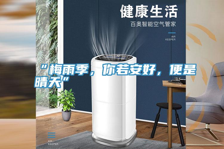“梅雨季，你若安好，便是晴天”
