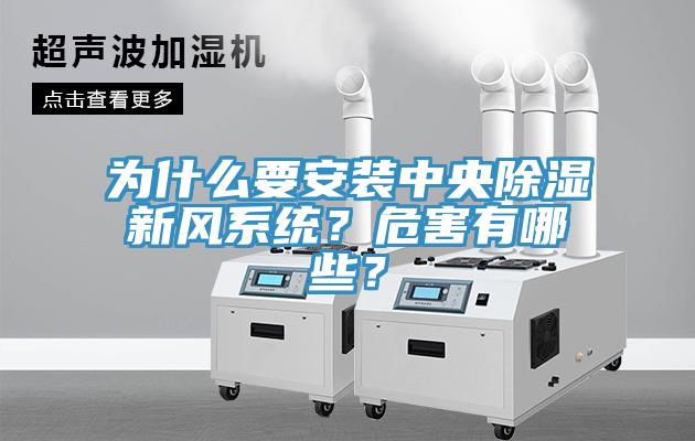 為什麽要安裝中央除濕新風係統？危害有哪些？