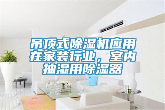 吊頂式草莓污视频在线看應用在家裝行業，室內抽濕用除濕器