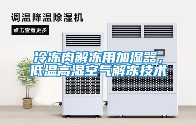冷凍肉解凍用加濕器，低溫高濕空氣解凍技術