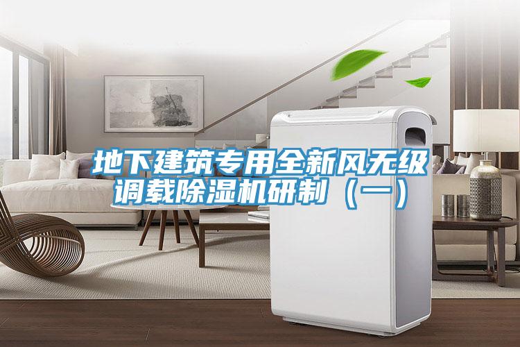 地下建築專用全新風無級調載草莓污视频在线看研製（一）