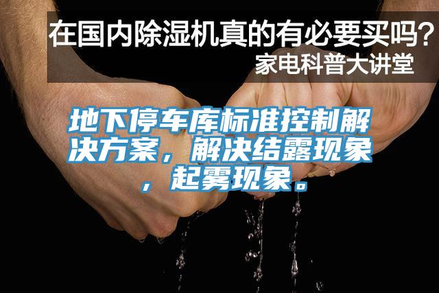 地下停車庫標準控製解決方案，解決結露現象，起霧現象。