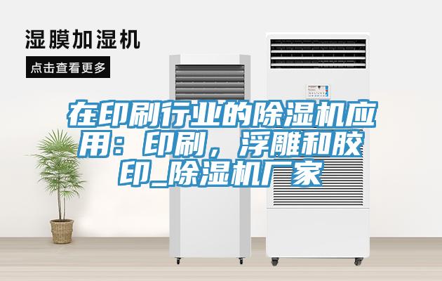 在印刷行業的草莓污视频在线看應用：印刷，浮雕和膠印_草莓污视频在线看廠家