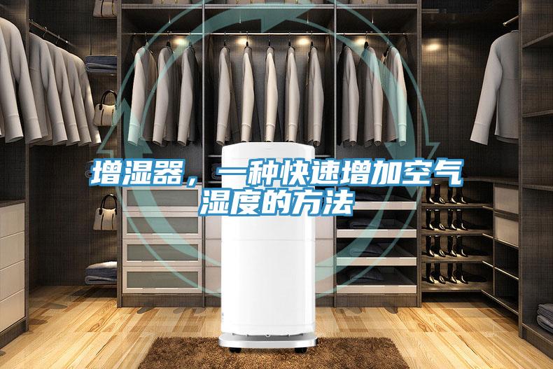 增濕器，一種快速增加空氣濕度的方法