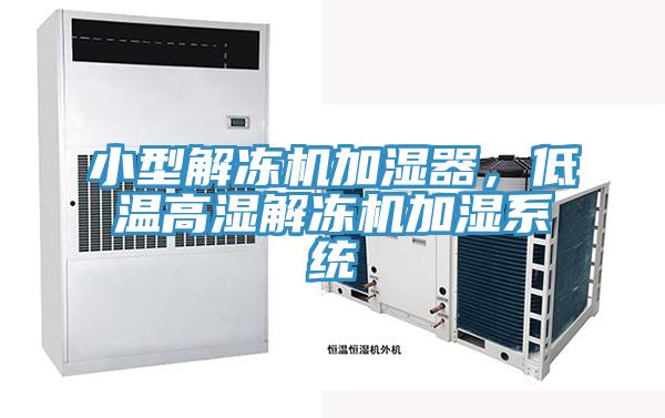 小型解凍機加濕器，低溫高濕解凍機加濕係統