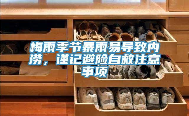 梅雨季節暴雨易導致內澇，謹記避險自救注意事項