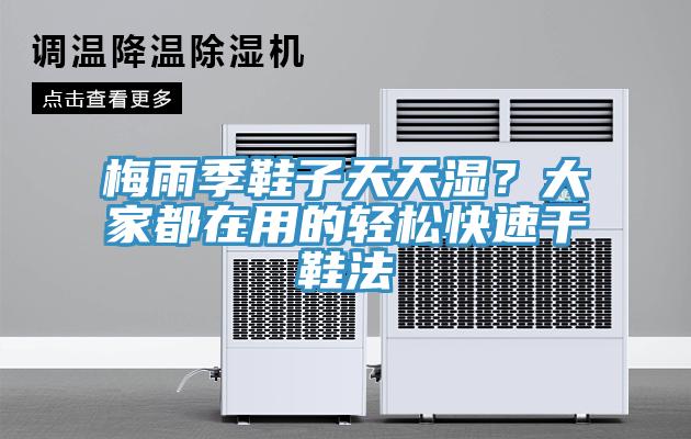 梅雨季鞋子天天濕？大家都在用的輕鬆快速幹鞋法