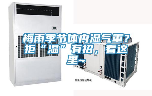 梅雨季節體內濕氣重？拒“濕”有招，看這裏~