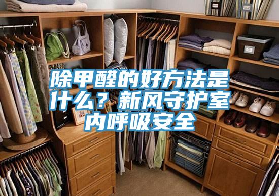 除甲醛的好方法是什麽？新風守護室內呼吸安全