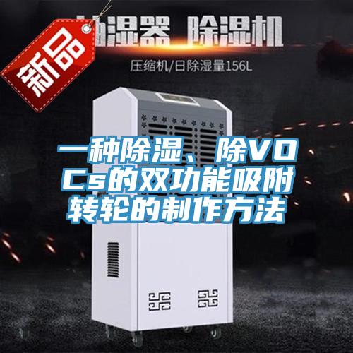 一種除濕、除VOCs的雙功能吸附轉輪的製作方法
