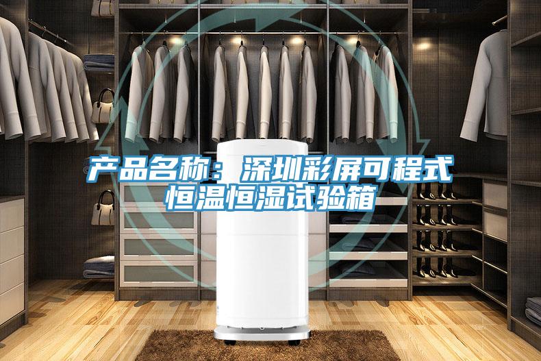 產品名稱：深圳彩屏可程式恒溫恒濕試驗箱