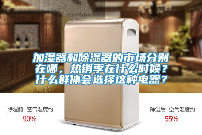 加濕器和除濕器的市場分別在哪，熱銷季在什麽時候？什麽群體會選擇這種電器？