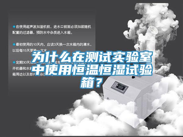 為什麽在測試實驗室中使用恒溫恒濕試驗箱？