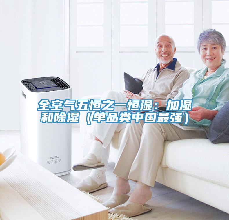 全空氣五恒之一恒濕：加濕和除濕（單品類中國最強）