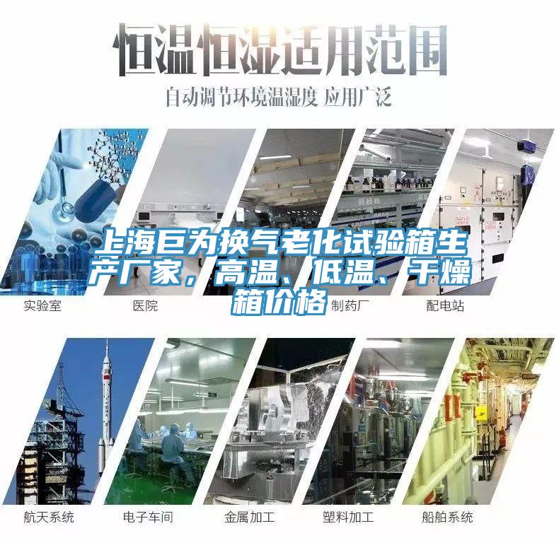 上海巨為換氣老化試驗箱生產廠家，高溫、低溫、幹燥箱價格