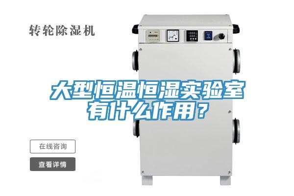 大型恒溫恒濕實驗室有什麽作用？