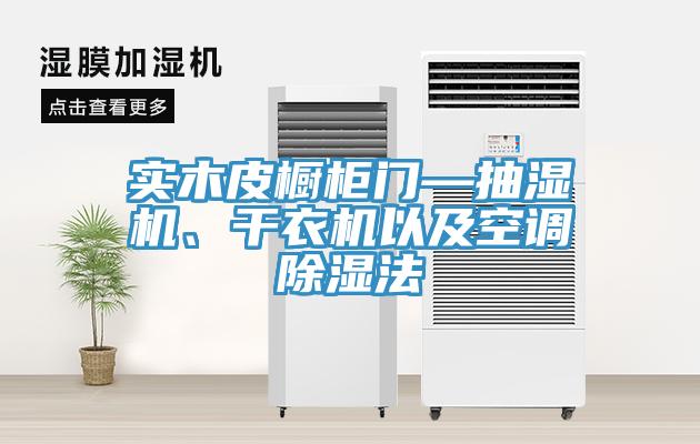 實木皮櫥櫃門—抽濕機、幹衣機以及空調除濕法