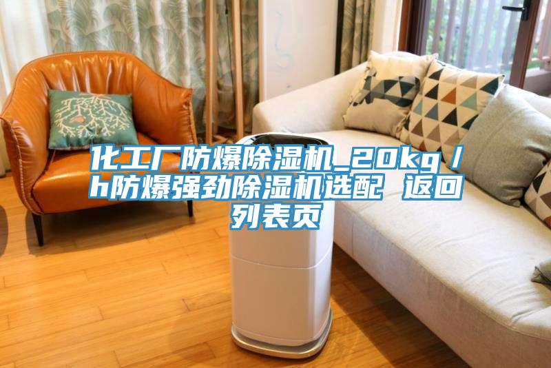 化工廠防爆草莓污视频在线看_20kg／h防爆強勁草莓污视频在线看選配 返回列表頁
