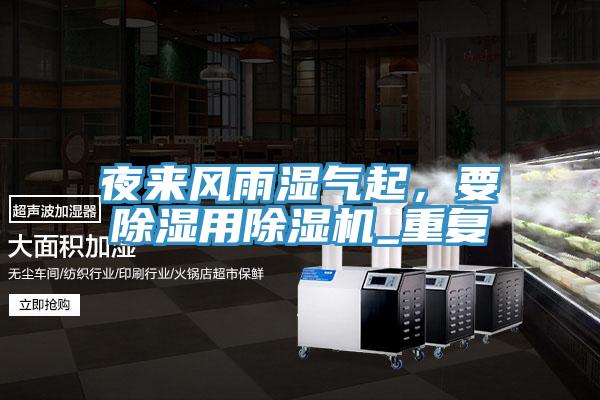 夜來風雨濕氣起，要除濕用草莓污视频在线看_重複