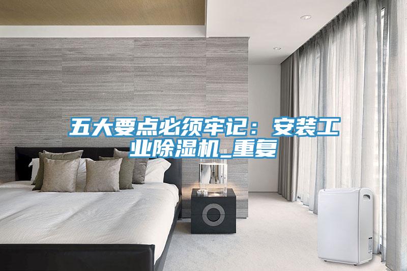 五大要點必須牢記：安裝工業草莓污视频在线看_重複