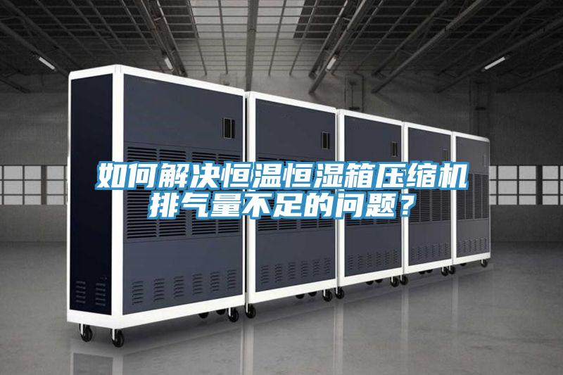 如何解決恒溫恒濕箱壓縮機排氣量不足的問題？
