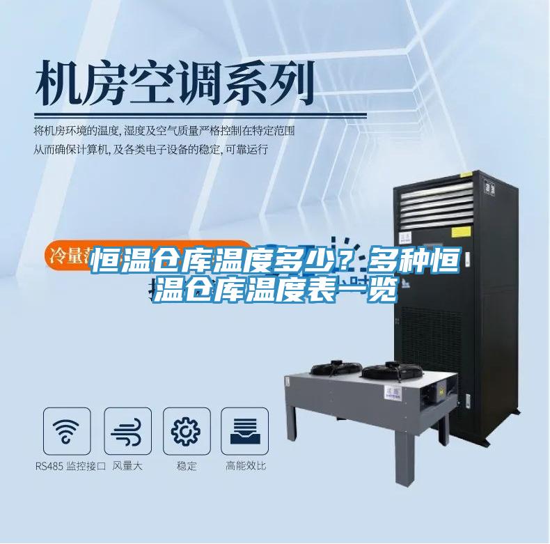 恒溫倉庫溫度多少？多種恒溫倉庫溫度表一覽