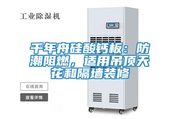 千年舟矽酸鈣板：防潮阻燃，適用吊頂天花和隔牆裝修