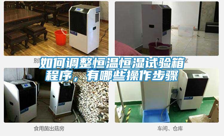 如何調整恒溫恒濕試驗箱程序，有哪些操作步驟
