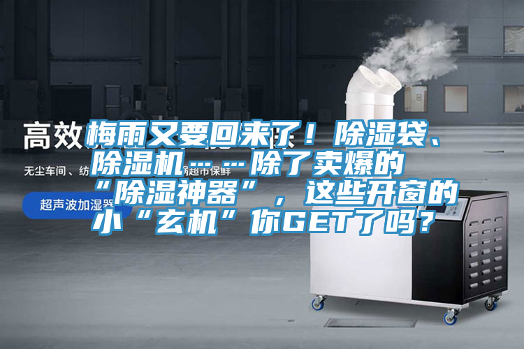 梅雨又要回來了！除濕袋、草莓污视频在线看……除了賣爆的“除濕神器”，這些開窗的小“玄機”你GET了嗎？