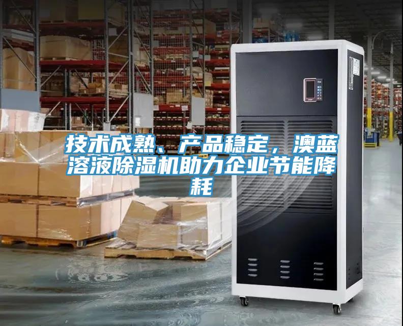 技術成熟、產品穩定，澳藍溶液草莓污视频在线看助力企業節能降耗