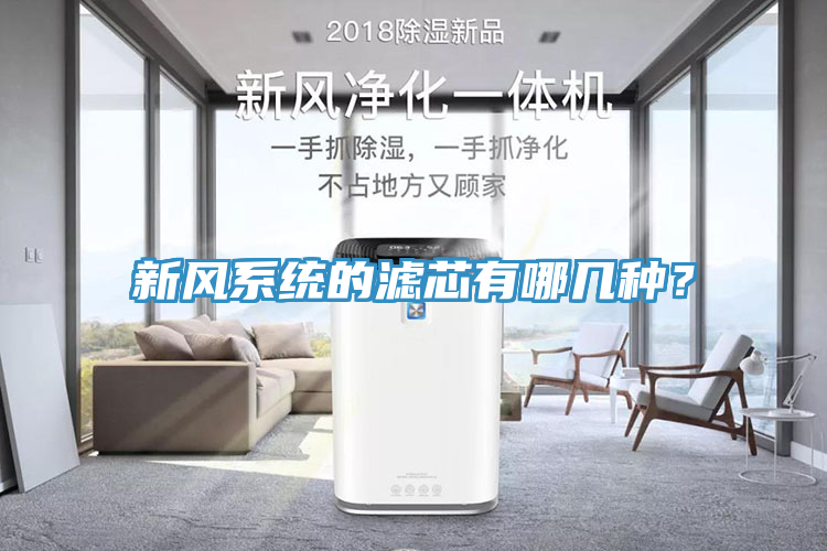 新風係統的濾芯有哪幾種？