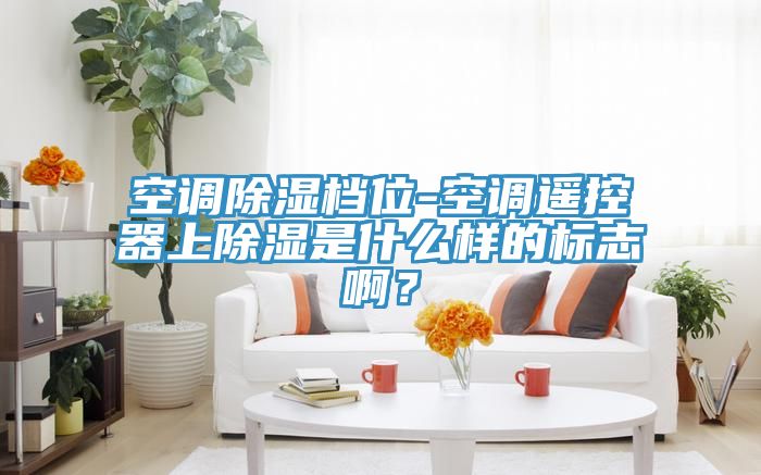 空調除濕檔位-空調遙控器上除濕是什麽樣的標誌啊？