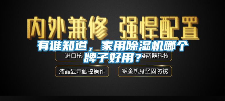 有誰知道，家用草莓污视频在线看哪個牌子好用？