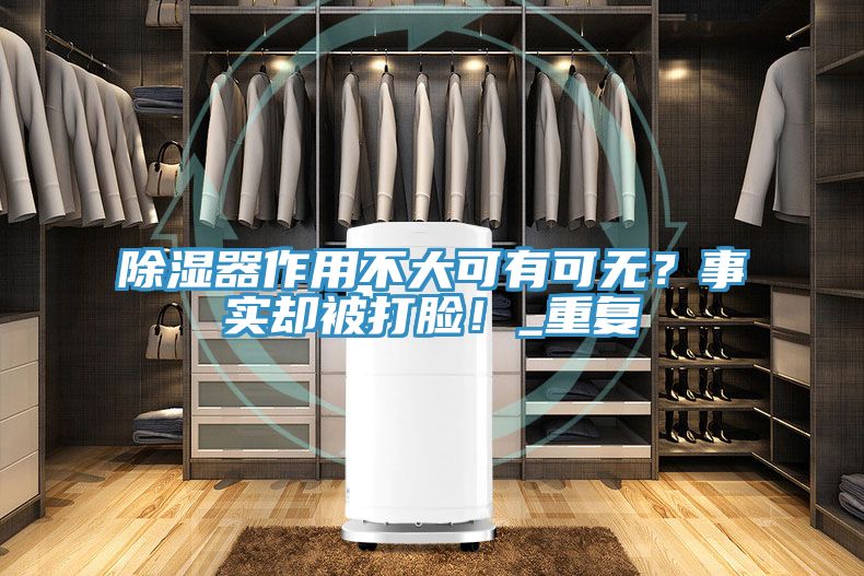 除濕器作用不大可有可無？事實卻被打臉！_重複