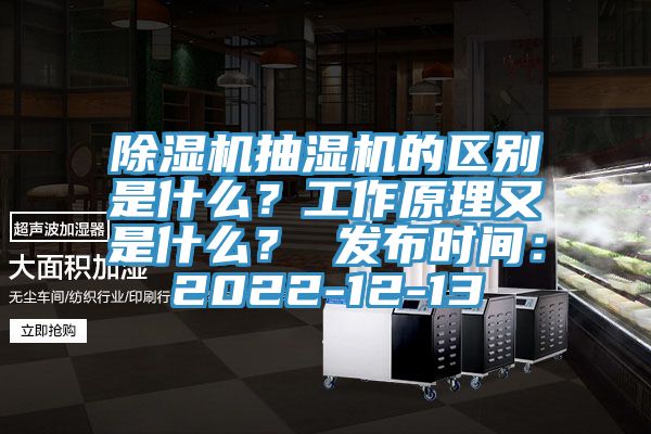 草莓污视频在线看抽濕機的區別是什麽？工作原理又是什麽？ 發布時間：2022-12-13